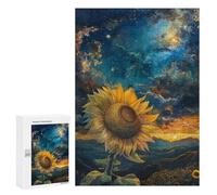 Galactic Sunflower Serenity Puzzle 1000 Teile Schwer Puzzle Spielzeug Lernspiel Impossible Herausforderungsspielzeug Für Erwachsene Kinder 300 PCS