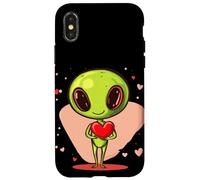 Galactic Valentine's Alien for an Interstellar Romance Case for iPhone X/XS