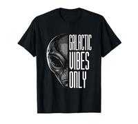 Galactic Vibes Only Funny Alien Pun Sci-Fi T-Shirt