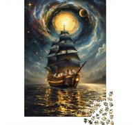 Galactic Voyage Sailing Through The Stars 1000 Piece Jigsaw, New Year Gift, 38x26cm/1000pcs