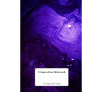Galactic Waves Abstract Liquid Composition Notebook | 120 Pages, 6x9 Size | Aesthetic Marble Journal for Writing, School, Notes & Creativity (Liquid Dreams)