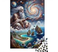 Galactic Wisdom Ancient Astronauts Exploring The Cosmos Jigsaw Puzzle for Adults, 1000 Pieces, 38x26cm/1000pcs, Screen-Free Activity, Evening Leisure And Time at Home