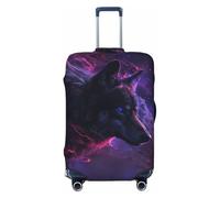 Galactic Wolf Stare Travel Luggage Covers - Elasticity Suitcase Covers Protector for Luggage 18-32 Inch