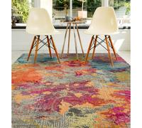 (Galactic, X-Large 200x300 cm (6'6"x9'10")) Colores Rug for Living Room Bedroom Bright Multi Colours Modern Abstract Rug