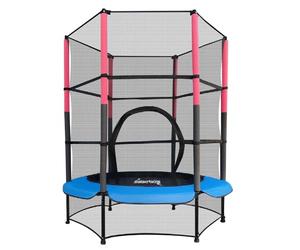 GALACTICA NEW Mini Trampoline | 4.5FT 55" with Safety Net Enclosure | Indoor Outdoor Children’s Activity Junior Trampoline