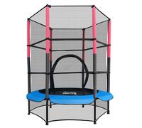 GALACTICA NEW Mini Trampoline | 4.5FT 55" with Safety Net Enclosure | Indoor Outdoor Children’s Activity Junior Trampoline - Blue