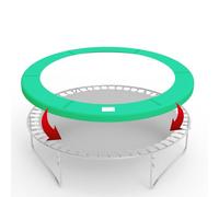 GALACTICA Trampoline Pad Replacement for 10FT Round Trampolines, Spring Cover Safety Padding, Outdoor Trampoline Replacement Pad, Green