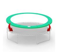 GALACTICA Trampoline Pad Replacement for 12FT Round Trampolines, Spring Cover Safety Padding, Outdoor Trampoline Replacement Pad, Green