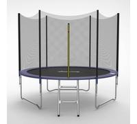 Galactica Trampoline Set 8 Ft Round Outdoor Safety Net Enclosure Ladder