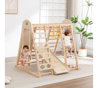 GALACTICA Wood 9-in-1 Climbing Frame for Toddlers