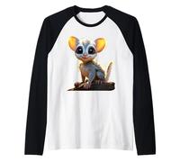Galago Bush Baby Galagos Nagapies Monkey Ape Cute Galago Raglan Baseball Tee