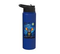 Galagos Bush Baby Under Starry Sky Stainless Steel Insulated Water Bottle