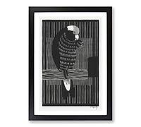 Galah Cockatoos by Samuel De Mesquita Framed Print | A2 Black Framed Wall Art | Ready to Hang | Modern Nature Picture | Living Room Bedroom Lounge Office