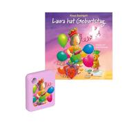 Galakto (Edel) - Laura's Star - Laura Has Birthday, 1 Galakto Token - Pink, Modern, Compact, Two Headphone Jacks for Shared Listening