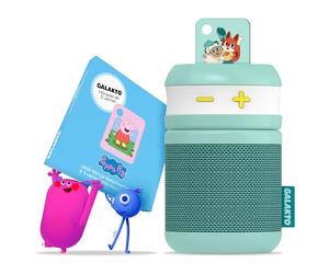 Galakto - Music player and listening for children for home and travel, with 2 Peppa Pig/Fox & Sheep Tokens, without Internet, Ready to Listen Anywhere, Very Simple Operation