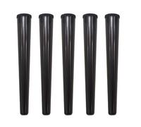 GALAMAX 5Pcs Doob Tubes Smell Proof, King Size Cone Holder Air Tight Hard Plastic Tube, 112mm Smoking Rolling Cigar Tube with Lids, Storage Holder for Cone Cigar and Doob - Black