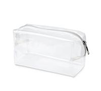 GALAMAX Clear Pencil Case for Exams, Waterproof PVC See Through Pencil Case with Large Capacity, Transparent Zippered Makeup Pouch Travel Cosmetic Bag for Stationery, Toiletries & Office Supplies
