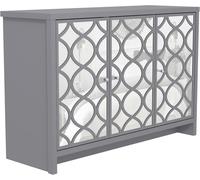 Galano Iris 3 Door Sideboard - Storage Cabinet with Drawers for Living Room, Bedroom & Kitchen, Grey