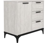 Galano Lawrence 1 Door 3 Drawer Sideboard - Cabinet Storage Organizer for Home - Storage Sideboard with Adjustable Shelves - Dusty Grey Oak Finish