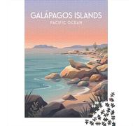Galapagos Islands 1000-Piece Jigsaw Puzzle for Adults, 70x50cm/1000pcs, Quiet Home Activity, Weekend Downtime And Year-Round Leisure