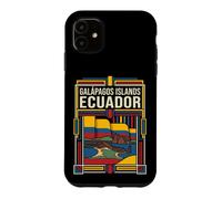 Galápagos Islands Ecuador Flag Coastal Wildlife Vintage Art Case for iPhone 11
