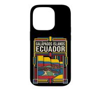 Galápagos Islands Ecuador Flag Coastal Wildlife Vintage Art Case for iPhone 14 Pro