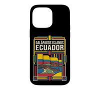 Galápagos Islands Ecuador Flag Coastal Wildlife Vintage Art Case for iPhone 14 Pro Max