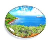 Galapagos Islands Ecuador Magnet Fridge Refrigerator Freezer Magnet Sticker Souvenir Decorations Oval Crystal Magnet Kitchen Whiteboard