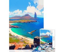 Galapagos Islands Natural 1000 Piece Jigsaws for Teenagers Boost Memory Retention Effectively Calming Relaxing Leisure Game (38x52cm)