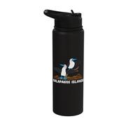 Galapagos Islands Seabirds Blue-Footed Booby Blue Feet Bird Stainless Steel Insulated Water Bottle