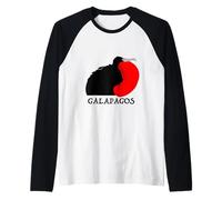 Galapagos Magnificent Frigate Bird Raglan Baseball Tee