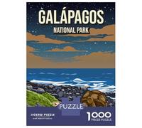 Galapagos National Park 1000 Piece Jigsaw Puzzle, Historic Square Architecture, Screen-Free Fun, Matte Printed Jigsaw, for Travel Lovers, 38x26cm/1000pcs