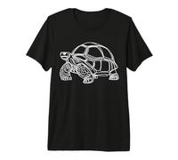 Galápagos Tortoise Line Art Wildlife Nature Reptile Premium T-Shirt