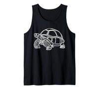 Galápagos Tortoise Line Art Wildlife Nature Reptile Tank Top