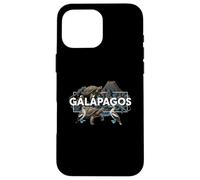 Galapagos Wildlife Tortoise Iguana Booby Volcano Case for iPhone 16 Pro Max
