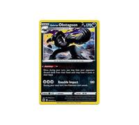 Galarian Obstagoon 037/073 Rare Reverse Holo Pokemon Card (Champions Path) + 1x TitanCards® Toploader