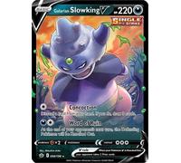 Galarian Slowking V 099/198 Ultra-Rare Rare Pokemon Card (SWSH Chilling Reign) + TitanCards® Toploader