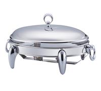 Galashield 3 QT Chafing Dish Buffet Set | Food Warmers for Parties Buffet, Oven Safe Glass Serving Dish with Stainless Steel Base and Cover, KT7004
