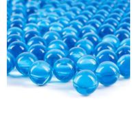 Galashield Blue Glass Marbles Bulk Fillers | Round Beads for Vases, 5lb (Approx. 400 pcs)