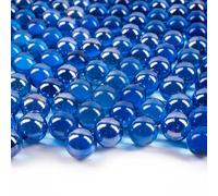 Galashield Marbles for Vases | Glass Beads Bulk Vase Fillers, Indigo Blue Round Marble, 5lb (Approx. 420 pcs)