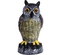 Galashield Owl Decoys to Scare Birds Away | Plastic Owls to Scare Birds Away | Owl Statue for Garden & Outdoors