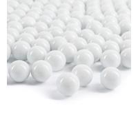 Galashield White Marbles for Vases | Glass Beads Bulk Fillers, Round 1lb (Approx. 80 pcs)