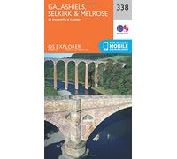 Galashiels, Selkirk & Melrose Map | St Boswell’s & Lauder | Ordnance Survey | OS Explorer Map 338 | Scotland | Walks | Hiking | Maps | Adventure