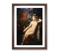 Galatea By Gustave Moreau Classic Painting Framed Print | A2 Walnut Framed Wall Art | Ready to Hang | Classic Historical Picture | Living Room Bedroom Lounge Office