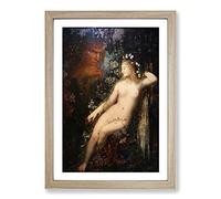Galatea by Gustave Moreau Framed Print | A2 Oak Framed Wall Art | Ready to Hang | Modern Nature Picture | Living Room Bedroom Lounge Office