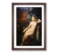 Galatea by Gustave Moreau Framed Print | A2 Walnut Framed Wall Art | Ready to Hang | Modern Nature Picture | Living Room Bedroom Lounge Office