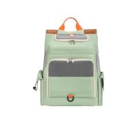 Galatée Cat Backpack, Breathable, Large-Capacity Pet Backpack, Durable Oxford Cloth, Portable Adjustable Dog Carrier (Green)