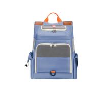 Galatée Cat Backpack, Breathable, Large-Capacity Pet Backpack, Durable Oxford Cloth, Portable Adjustable Dog Carrier (Blue)