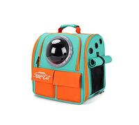 Galatée Cat Backpack Carrier, Pet Backpack Bubble Rucksack Carry Cats, Ventilate Space Capsule Pet Backpack, Dog Travel Backpack Carrier For Small Dogs(Orange)