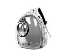 Galatée Cat Backpack Carrier, Pet Backpack Bubble Rucksack, Outdoor Waterproof Clear Pet Capsule Bag, Ventilate Space Capsule Pet Backpack(Grey, Transparent Cover)